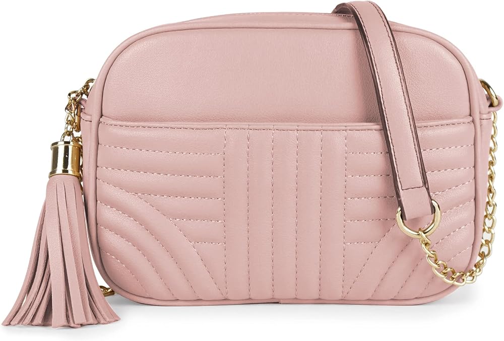 Quilted Crossbody Bags • Blush