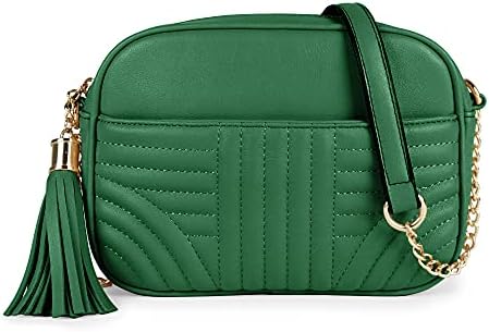 Quilted Crossbody Bags • Kelly Green