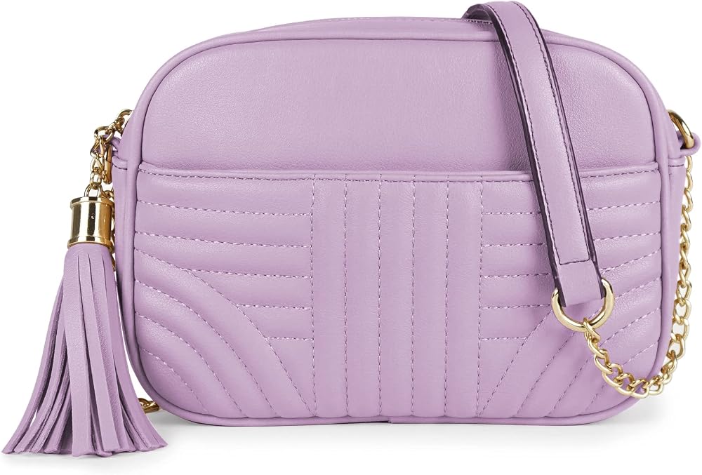 Quilted Crossbody Bags • Lavender