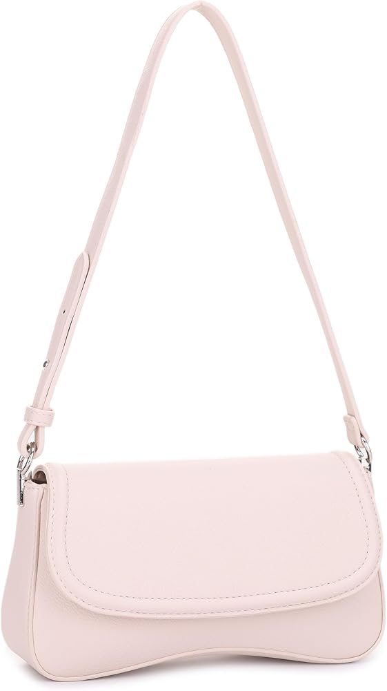 Small Shoulder Bag Trendy Underarm Purse with Adjustable Strap_ND • Neutral